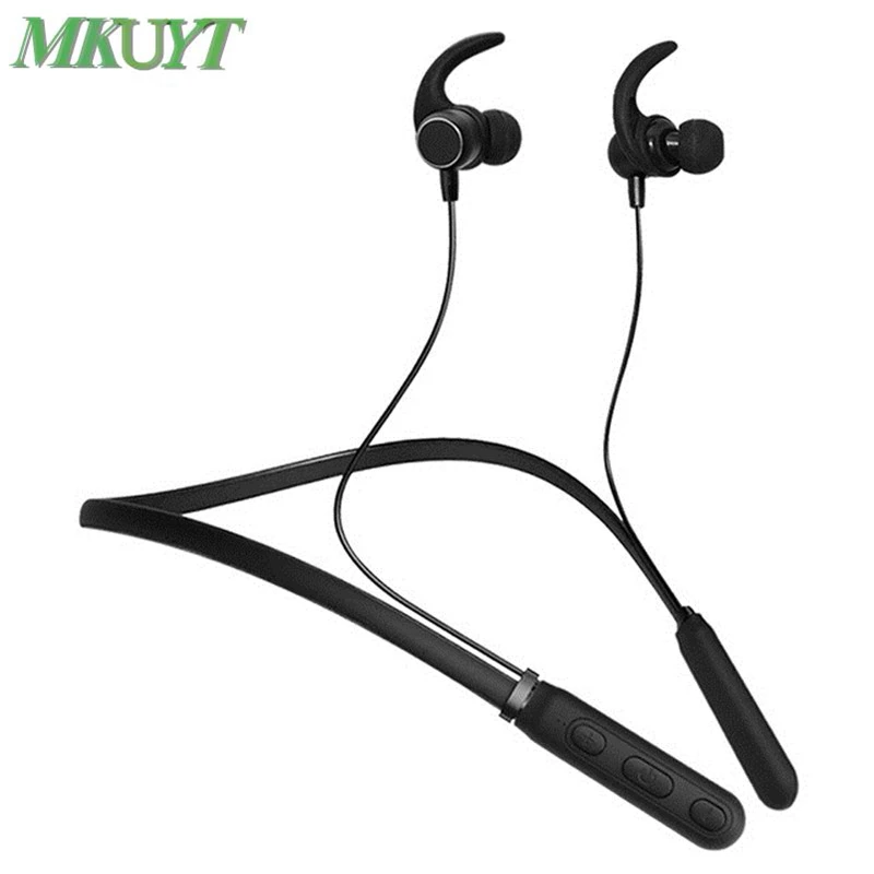 

MKUYT Wireless Bluetooth Earphone Sports Headphones Stereo Magnetic Bluetooth Headset bass for Phone Xiaomi iPhone Android IOS
