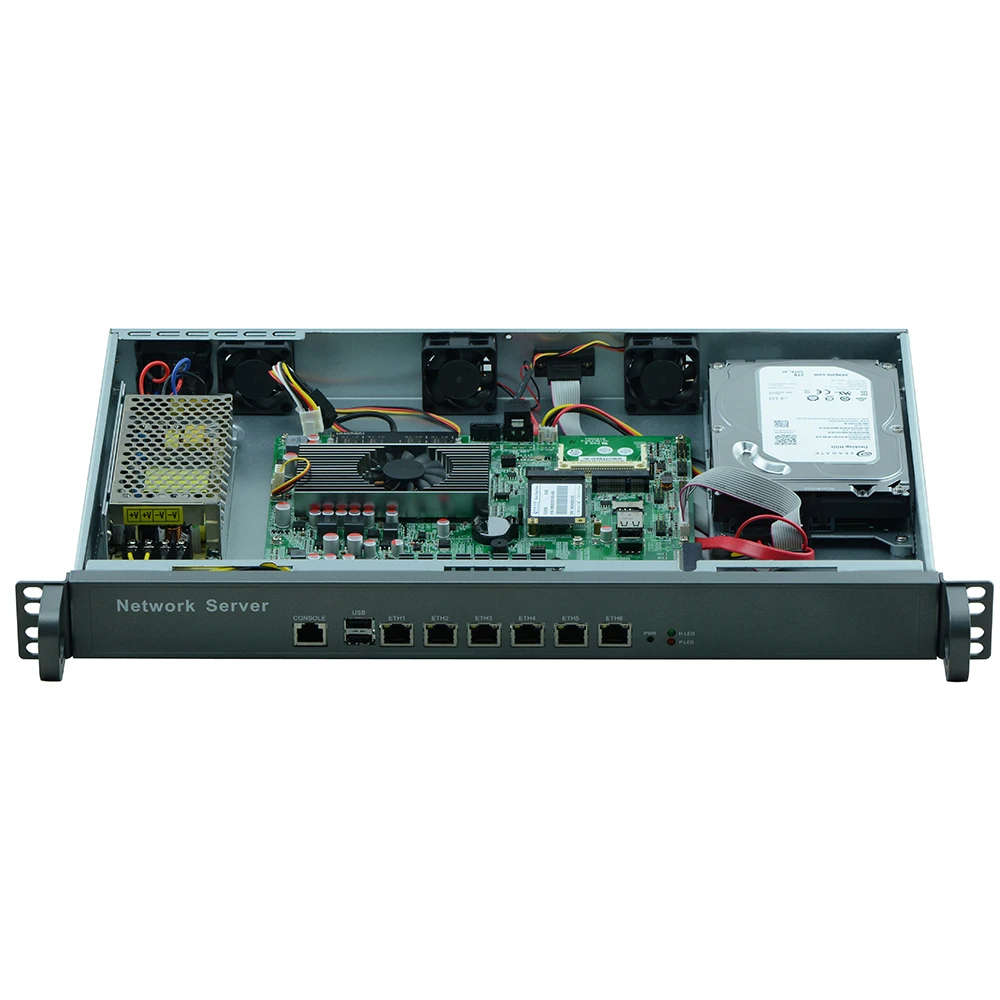 6 гигабитных Ethernet 82583 v сетевая программное обеспечение, маршрутизация 1U 1037U cpu F5 2G ram 8G SSD