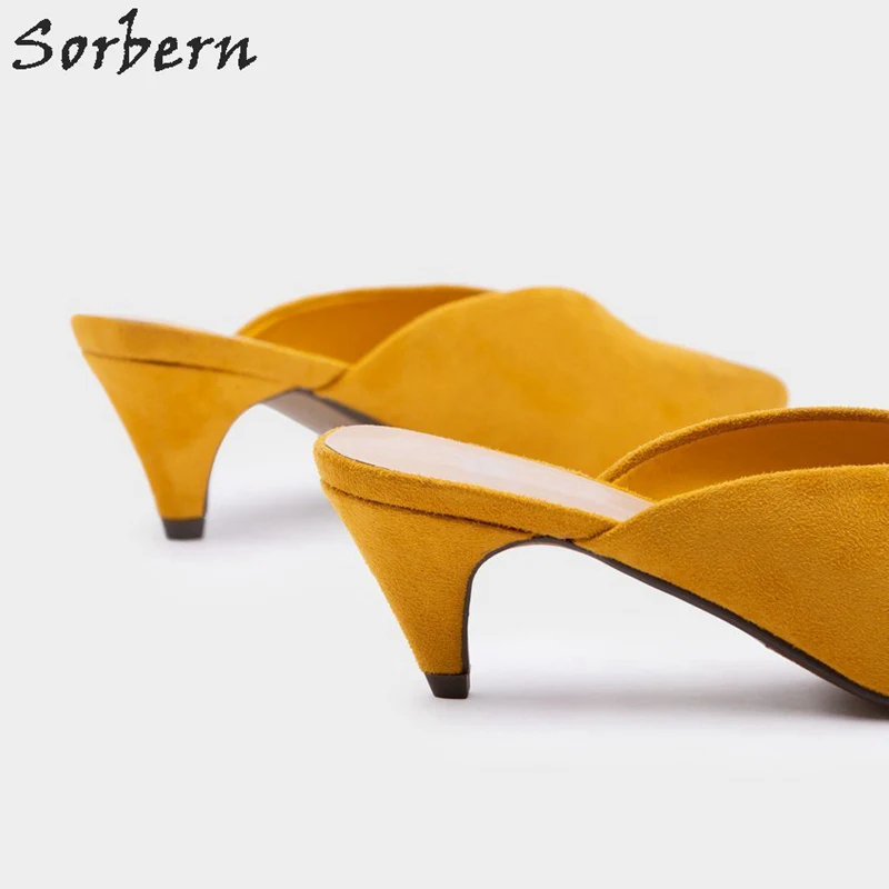 Sorbern Leopard Туфли на каблуке-рюмочке женские туфли-лодочки Шлёпанцы острый носок слипоны цвет на заказ большой Размеры обувь женские туфли-лодочки женская обувь