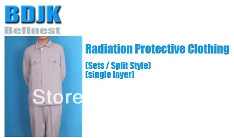 

Radiation Protective Clothing Sets with Metal Fibrosis Conductive Fabric Singel Layer Protection Suit
