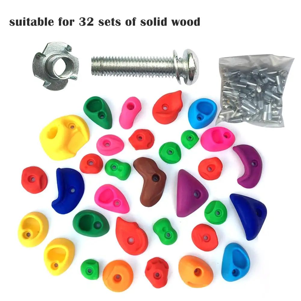 

32 Per Pack Kindergarten Playground Children Climbing Rock Sports Climbing Point Gecko Wall Climbing Wall Climbing Fulcrum