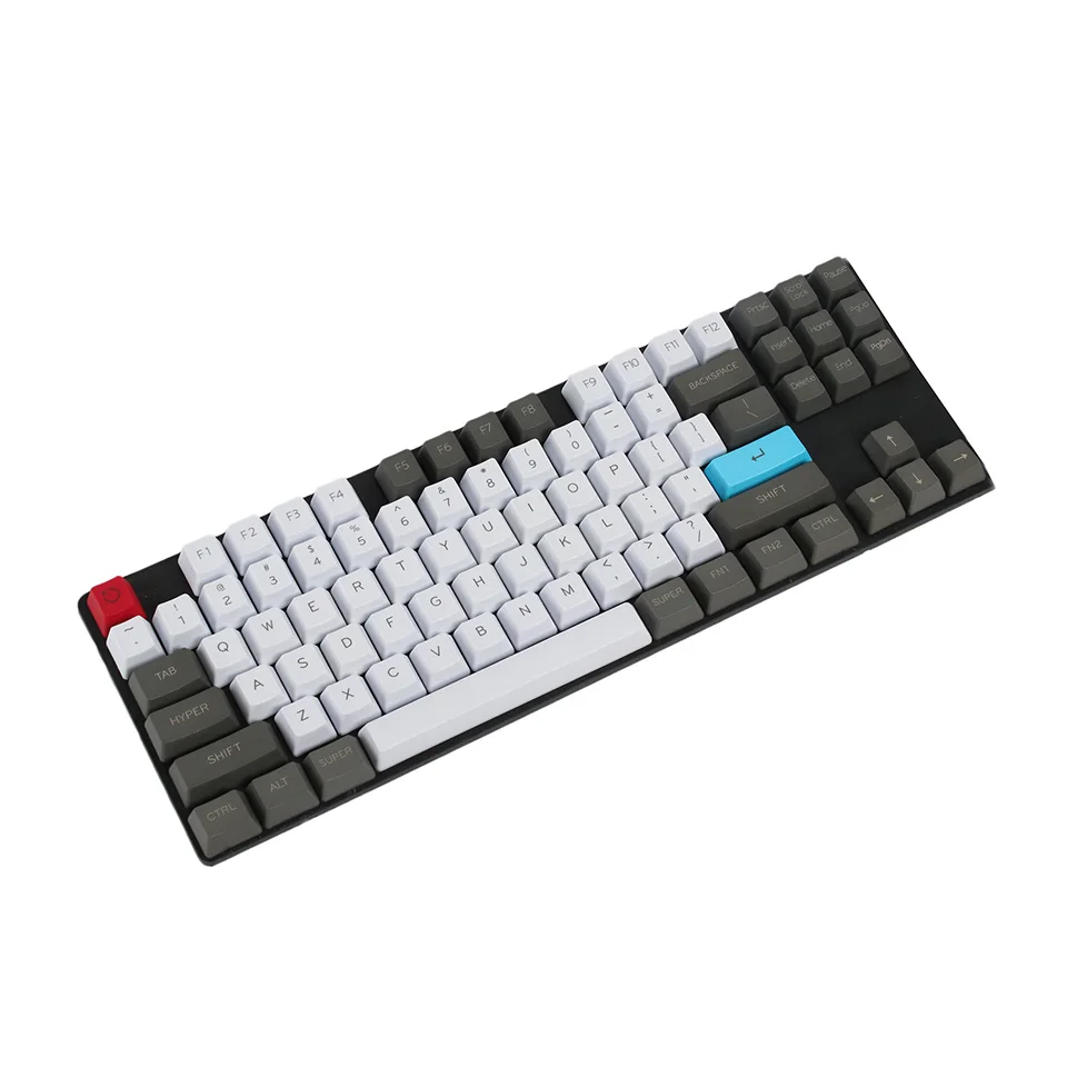 YMDK под заказ 61 87 104 ANSI OEM профиль Толстая клавиатура PBT для переключателей Cherry MX