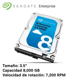 Seagate Enterprise 8 ТБ 3,5 "8000 ГБ 7200 об./мин. SATA 256 МБ жесткий диск