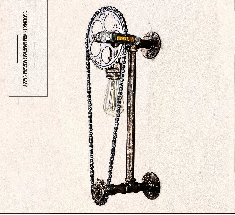 Ретро стиль индастриал лофт кафе бар коридор водная студия велосипедное