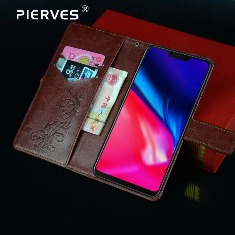 

Pierves Fashion Magnetic PU Leather Card Flip Case Cover For Cubot P20