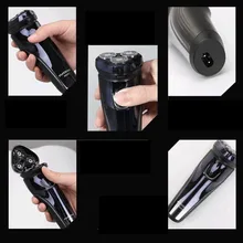 Высокое качество водонепроницаемый электрический прибор для личной гигиены аксессуары перезаряжаемая бритва борода бритвенный станок 100-240 В