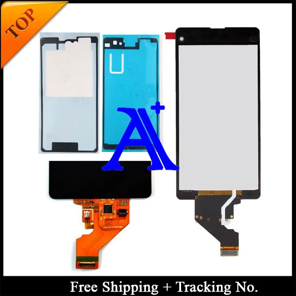 

Free Shipping + Tracking No. 100%+Full glue set tested Original For Sony Xperia Z1 mini D5503 LCD Screen  Assembly - Black