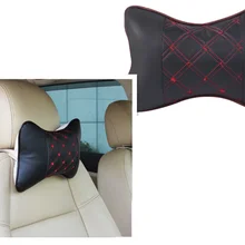 Автомобильная форма подголовник сиденья шеи Кожа универсальная «дышащая» подушка для Honda Pilot Insight HR-V Fit Odyssey Jazz Fit