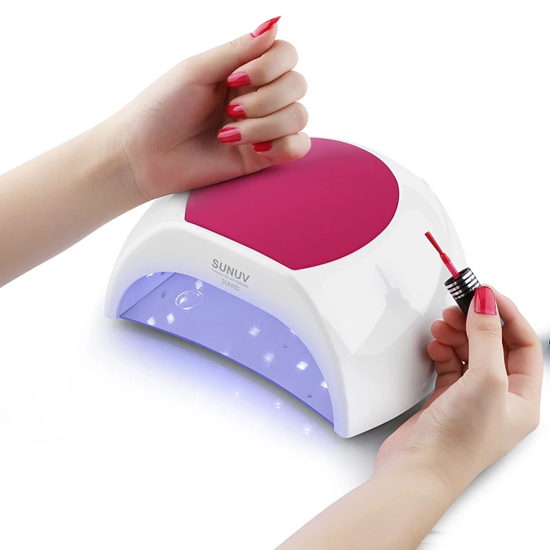 

SUN2C 48W New 2 Light Source UV Lamp LED Light Nail Gel Polish Infrared Senor Nail Dryer Cure Lamp Phototherapy Manicure Tool