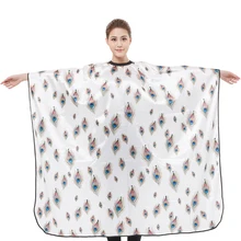 Роскошные перо узор гладкой парикмахерские мыс Парикмахерская парикмахерского стрижка фартук клиентов ткань платье парикмахеры парикмахер U1134