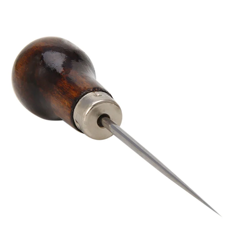 Шило Pricker дырокол инструмент дырокол швейная строчка Кожа ремесло деревянная ручка
