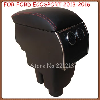 

8pcs USB Armrest FOR FORD ECOSPORT 2013-2019, All-IN-ONE Car center arm rest console box with hidden cup holder Car Accessories