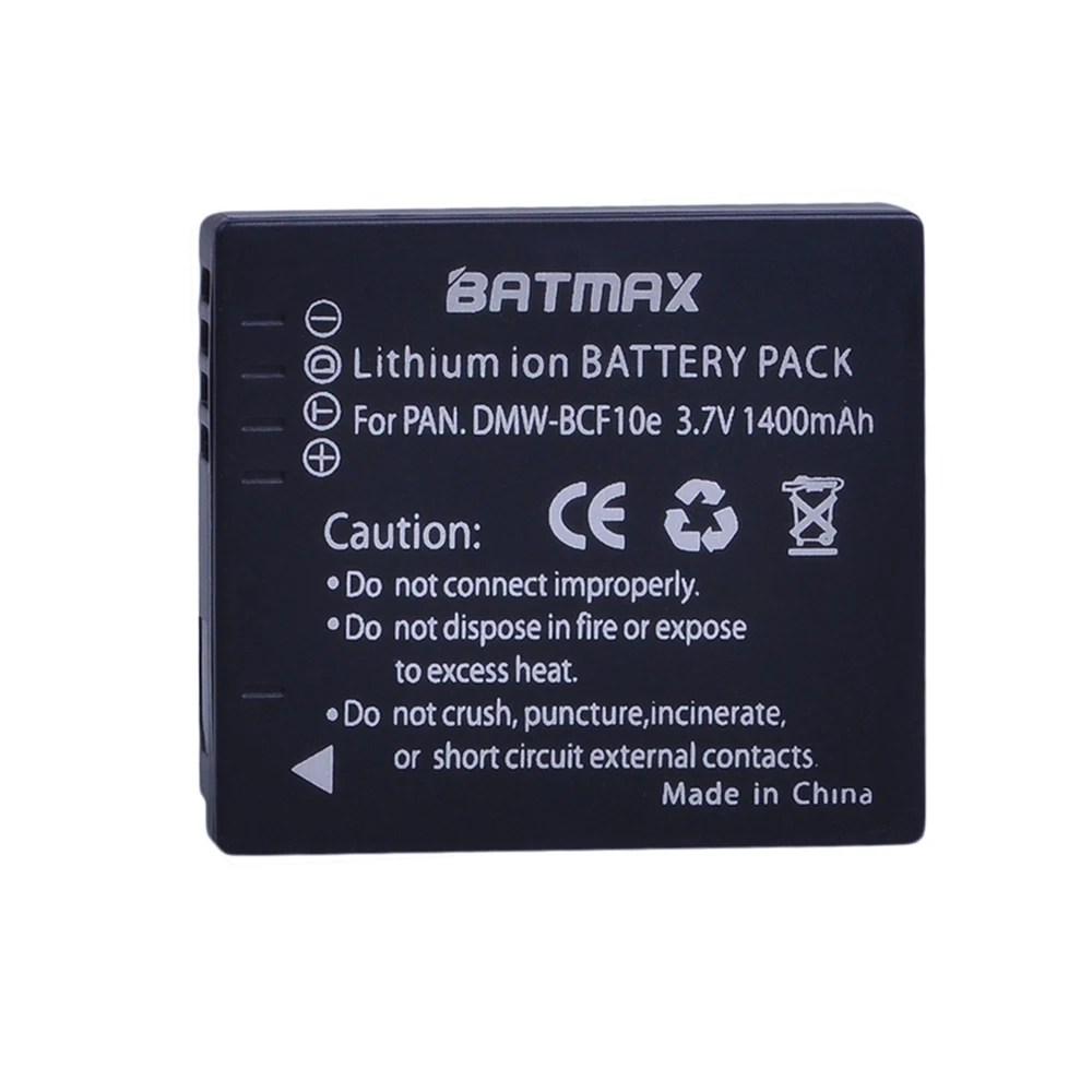 1 шт. 1400 мАч DMW-BCF10E DMW BCF10E DMWBCF10E батарея+ ЖК USB зарядное устройство для Panasonic Lumix DMW-BCF10E CGA-S/106B, DMC-F2, F3