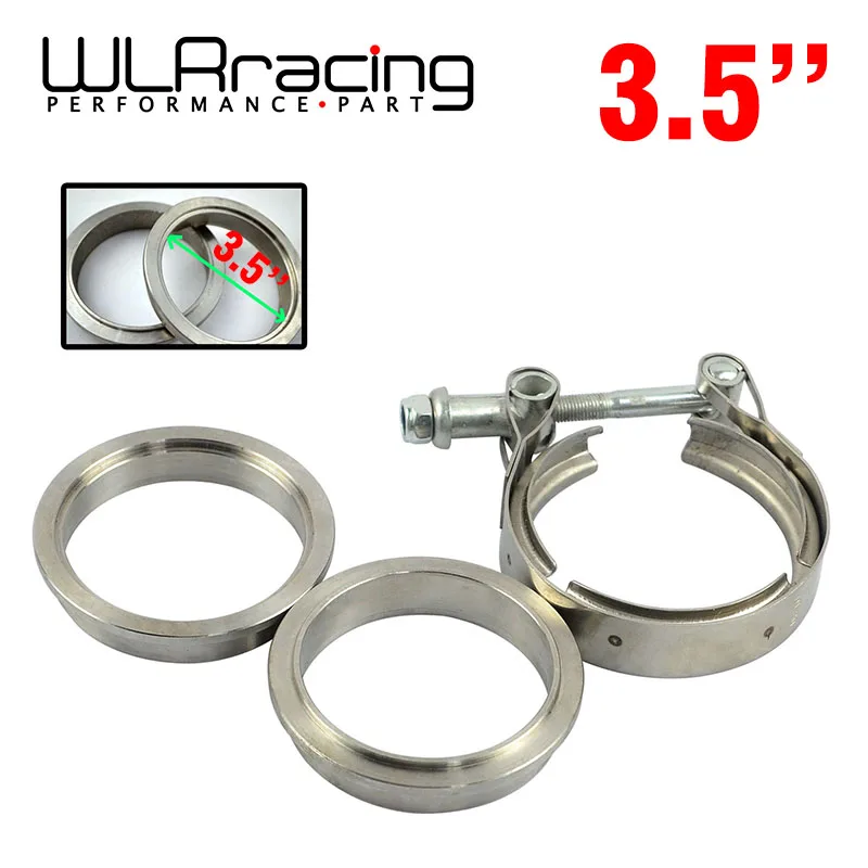 

WLR RACING - New type 3.5" 89mm VBand clamp flange Kit (Stainless Steel 304) For turbo exhaust downpipe