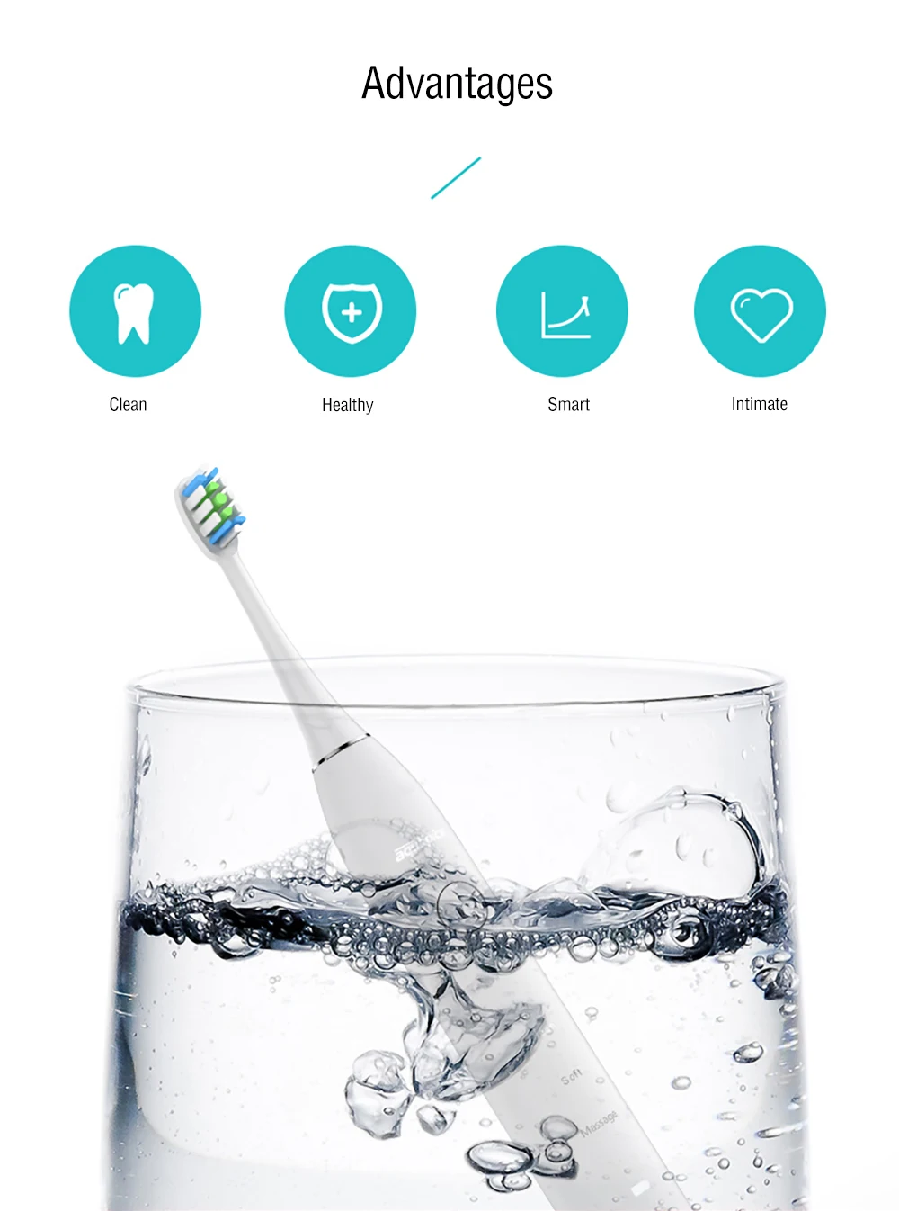 Aquapick AQ - 120 Electric Toothbrush Domestic Cleanning Tool