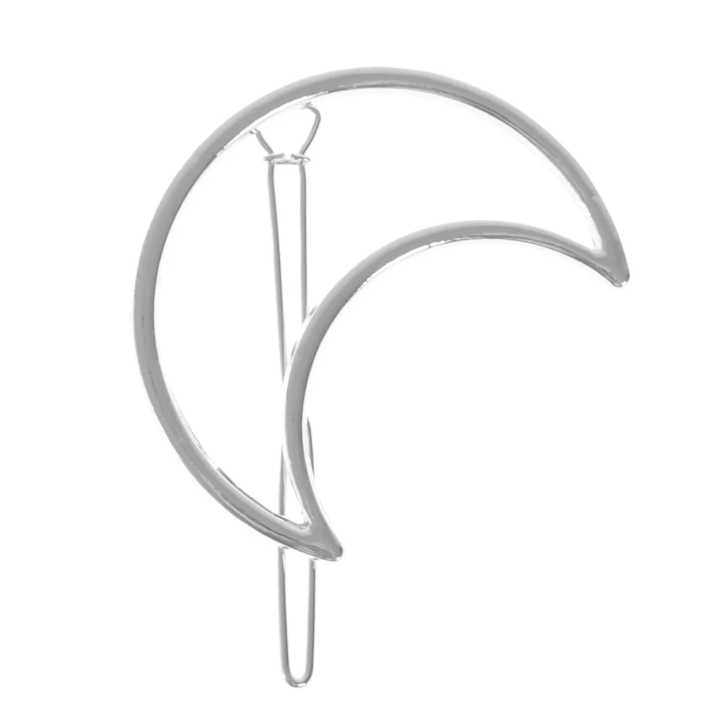 Women Girls Fashion Moon Hairpins Hollow Circle Lip Moon Triangle Hair Clip Wedding Party Hair Accessories Braider hair tools Women Girls Fashion Moon Hairpins Hollow Circle Lip Moon Triangle Hair Clip Wedding Party Hair Accessories Braider hair tools