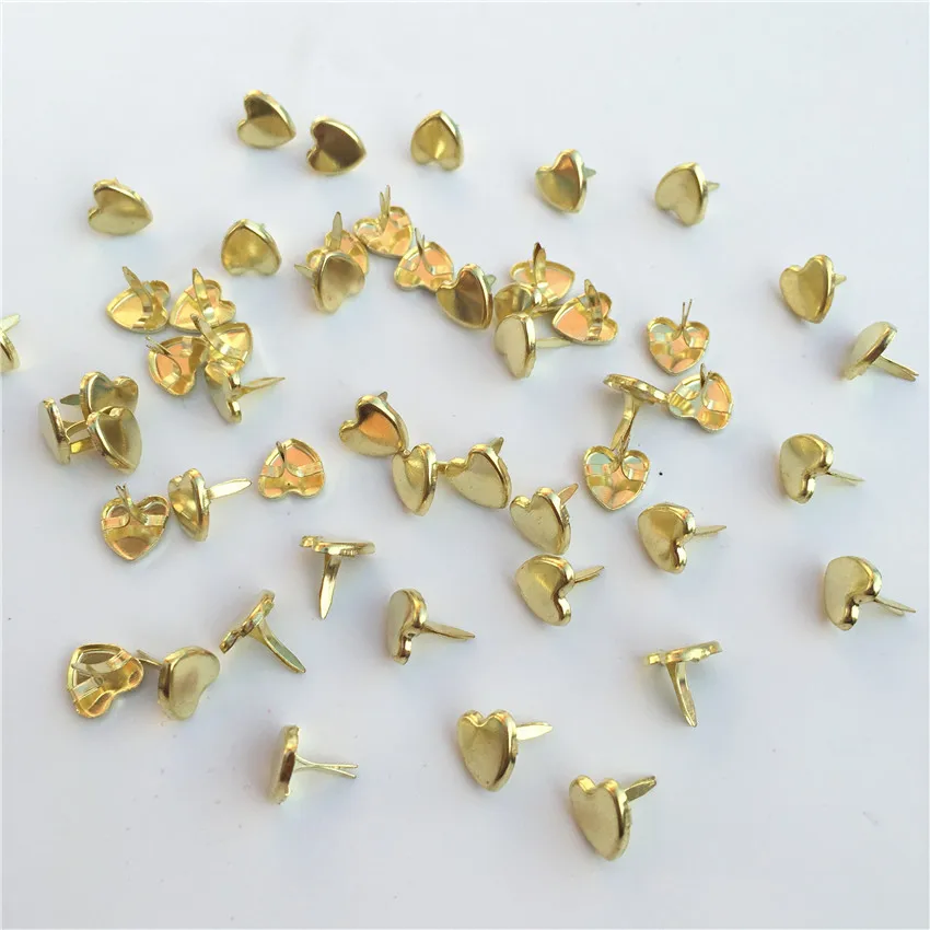 

50pcs 9mm Pastel Round Metal Brads Scrapbooking Embellishment Fastener Brads Metal Crafts