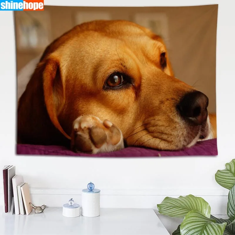 

Beagle Tapestry Animals Dogs Wall Hanging Wall Tapestry Psychedelic Farmhouse Decor Dorm Room Wall Carpet Wall Blanket