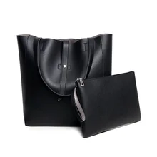 Elegante de Cuero Casual Totes Mujeres Abrir Todas Correspondan Compuesto Bolsas Diarias Bolsas de Hombro bolsa de Viaje Grande Bolsas de Cubo 2 sets/pieces