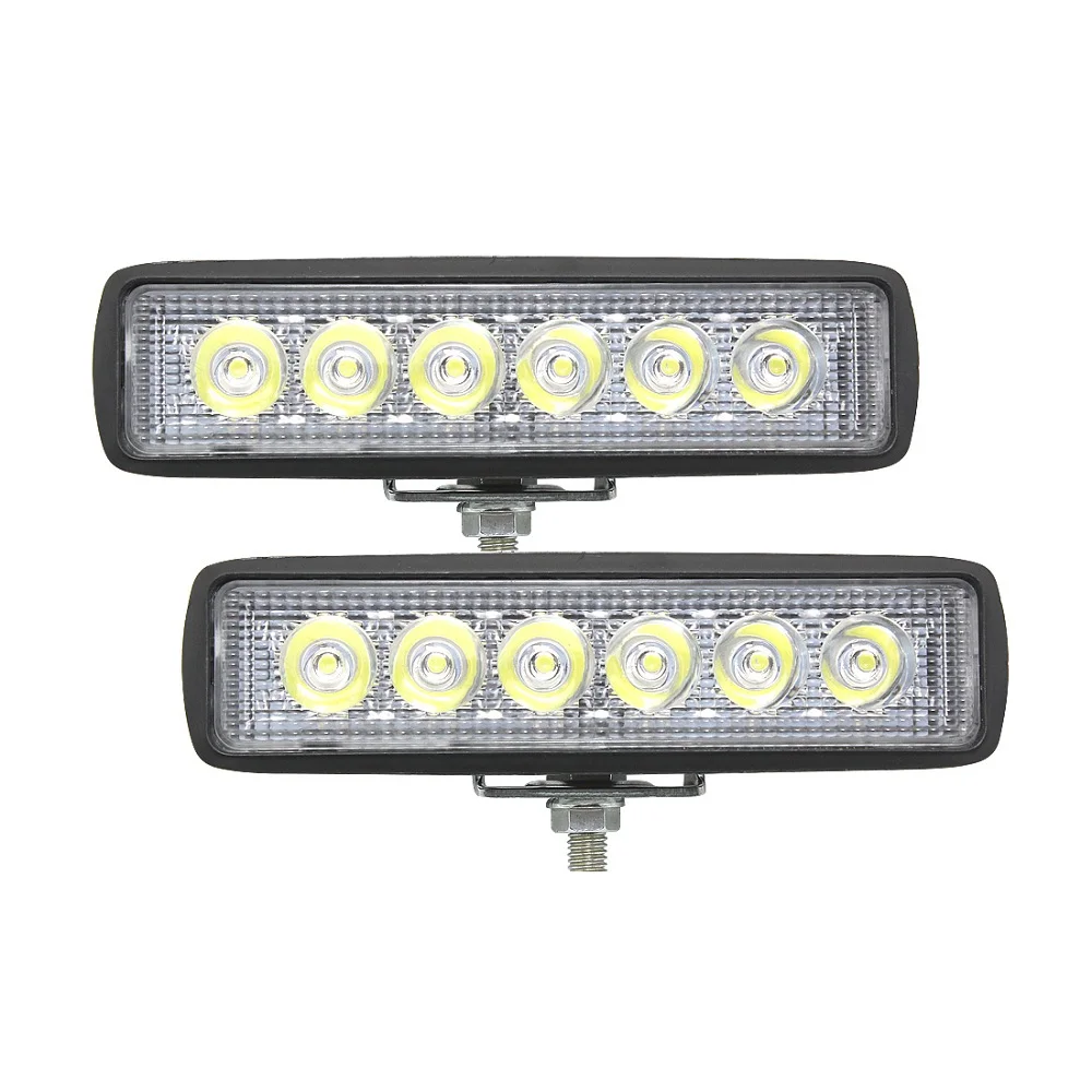 

ANBLUB 6 inch LED Work Light Bar Spotlight 18W 12V Car Truck Trailer Offroad Lights 4x4 4WD SUV ATV Work Lamp 6000K