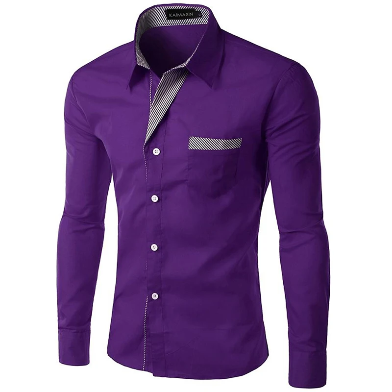 TUNEVUSE Mens shirts Camisa Masculina Long Sleeve Shirt Men Korean Slim