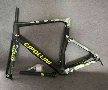 

Camouflage painting T1100 3K Matte NK1K Disc carbon road frame Disk bicycle Frameset with XS-S-M-L-XL for your selection