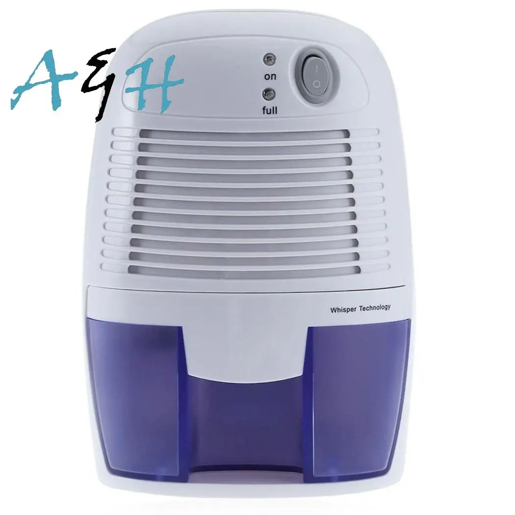 

Mini Dehumidifier Air Dryer Moisture Absorber 500ML Water Tank Electric Cooling Dryer White for Home Kitchen Office