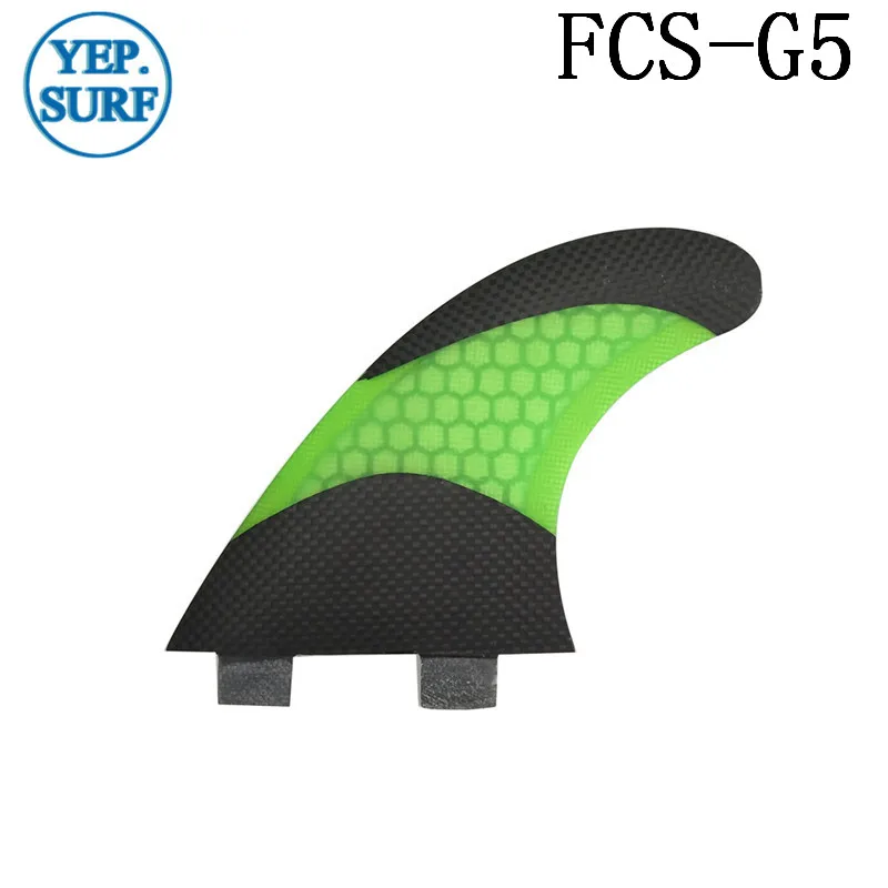 Выпрямитель для серфинга FCS G5 плавники 5 цветов стекловолокна плавник с Сотами FCS плавники в серфинге