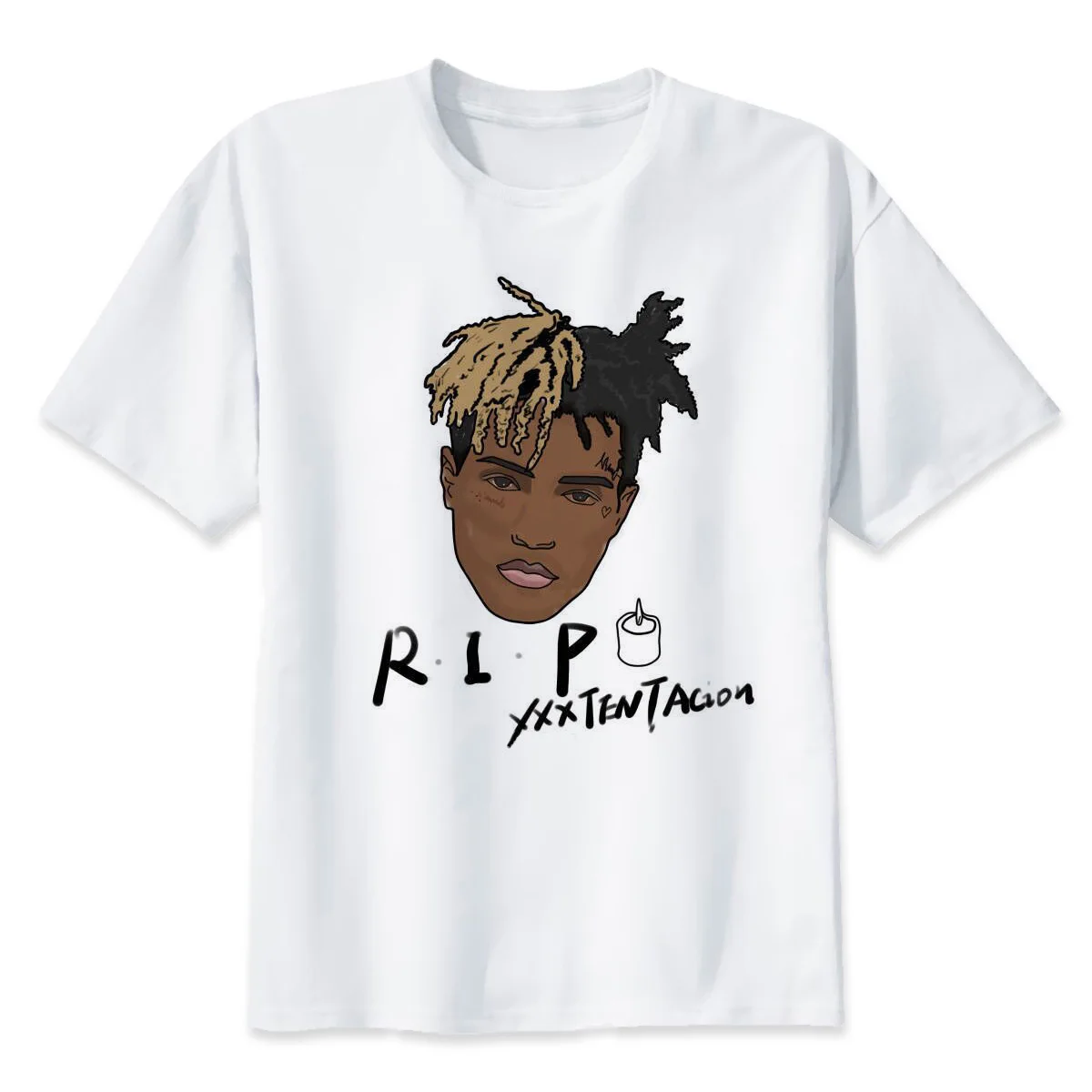 Мужская футболка с короткими рукавами xxxtentacion модная повседневная круглым