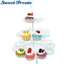 Подметальная машина 24 подсчета держатель Подставка для кексов дисплей с помощью кулинарных обновлений