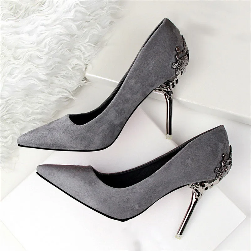 red silver high heels  (12)