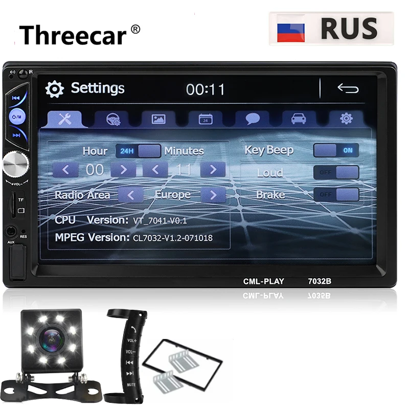 Newest 2 din Autoradio Bluetooth Mirrorlink Car Stereo 7\