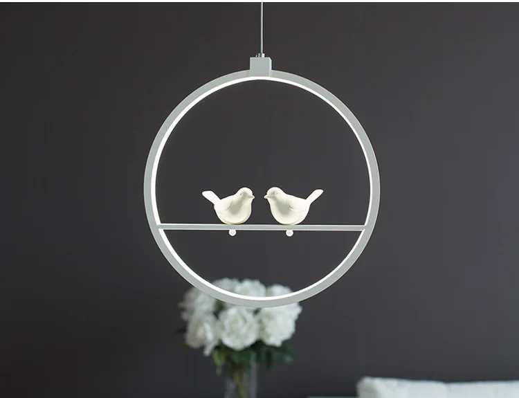 

Phube Lighting Modern LED Creative Bird Pendant Light Light White Pendant Lighting +Free shipping!