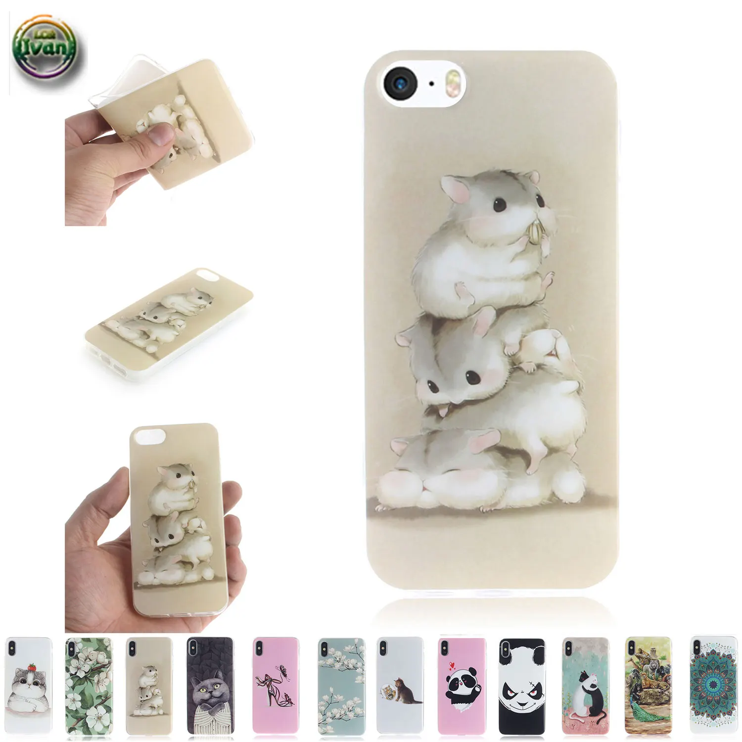 Чехол для Apple iPhone 5S 5 S S5 SE E ES двойной чехол телефона iPhone5 iPhone5S iPhoneSE Силиконовый ТПУ
