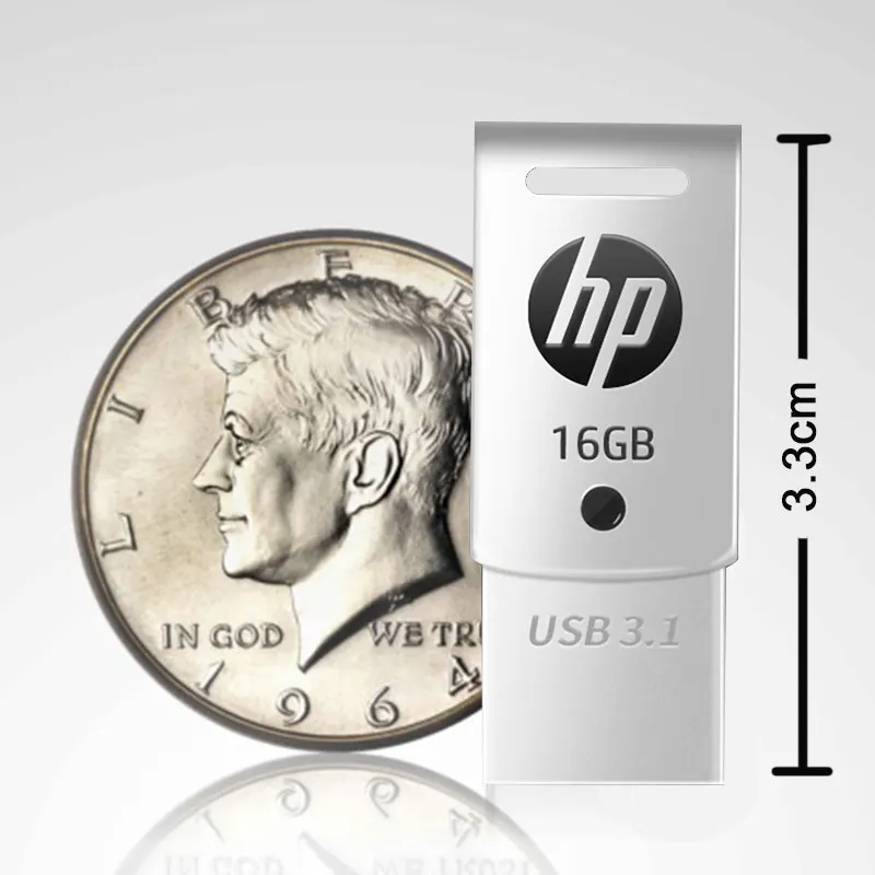 Hp OTG type-C USB 3,1 Металлическая USB Flash 16 ГБ 32 ГБ 64 ГБ для смартфонов/планшетов/ПК DJ Pendrive USB 3,0 персональный логотип ручка драйвер