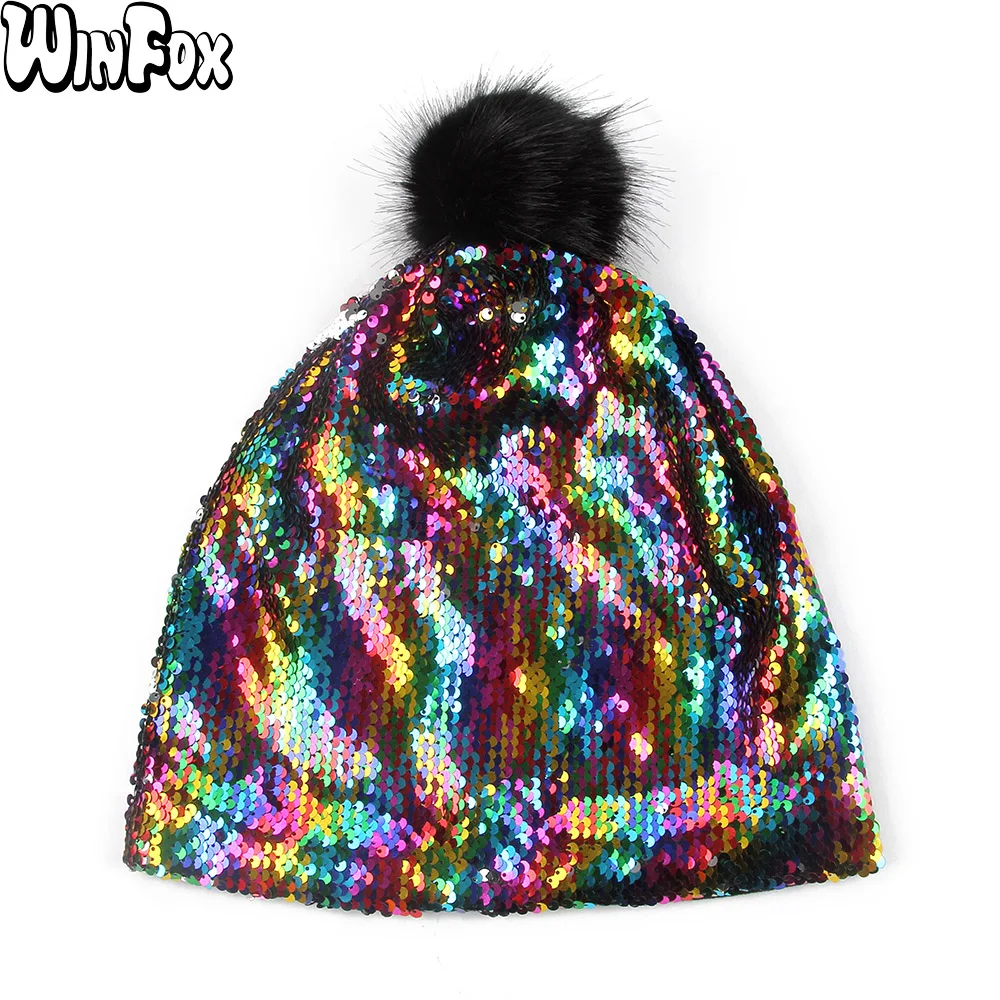 rainbow beanie hat