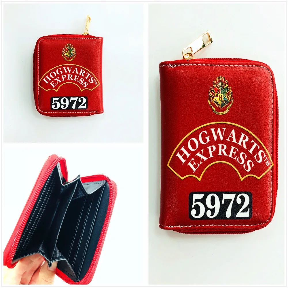 

Movie Harry Potter Hogwarts express 5972 wallet new cards holders short leather wallet with zipperMovie Harry Potter Hogw W970Y
