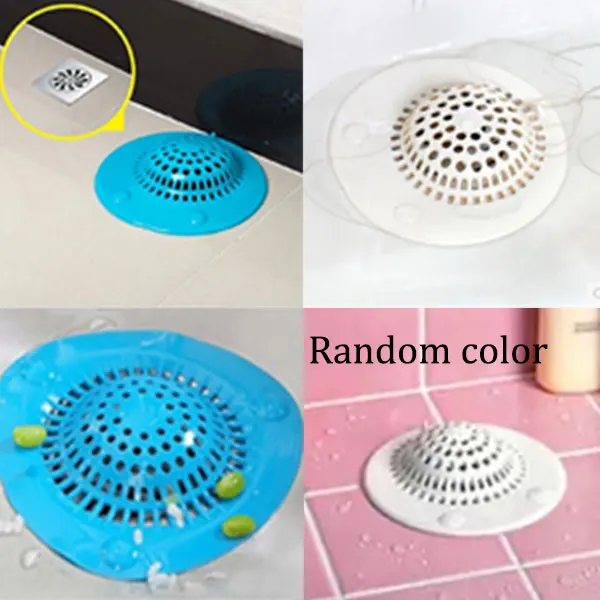 

Silicone Kitchen Hair Catcher Strainer Stopper Mesh Bathroom Shower Drain Hair Rubbish Filter Sale HG99