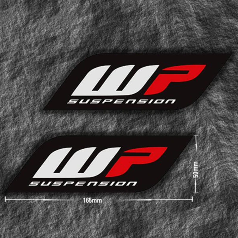 

WP suspension forks stickers motorcycle decals custom graphics x 2 Large