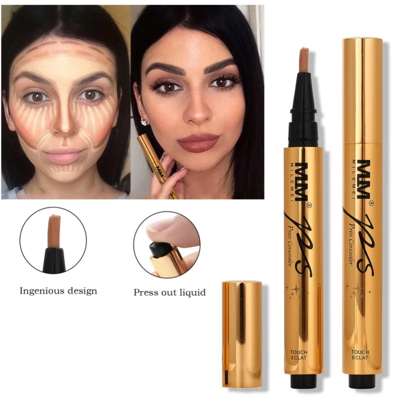 

New Cover Face Concealer Cream Eraser Pen Dark Circles Corrector Contour 10 Colors Liquid Foundation Face Contouring Make Up