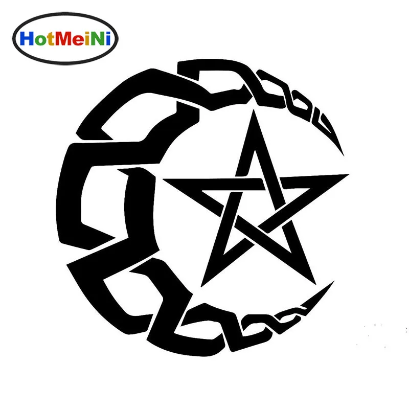 

Witchcraft Moon Star Surrounded By Divine Blessing Car Sticker for Motorhome Wall Motorcycles Reflective Vinyl Decal 10 Colors