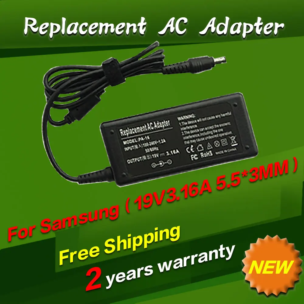 19V 3.16A 5.5*3.0mm Power AC Adapter Supply for Samsung AD 6019R AD ...