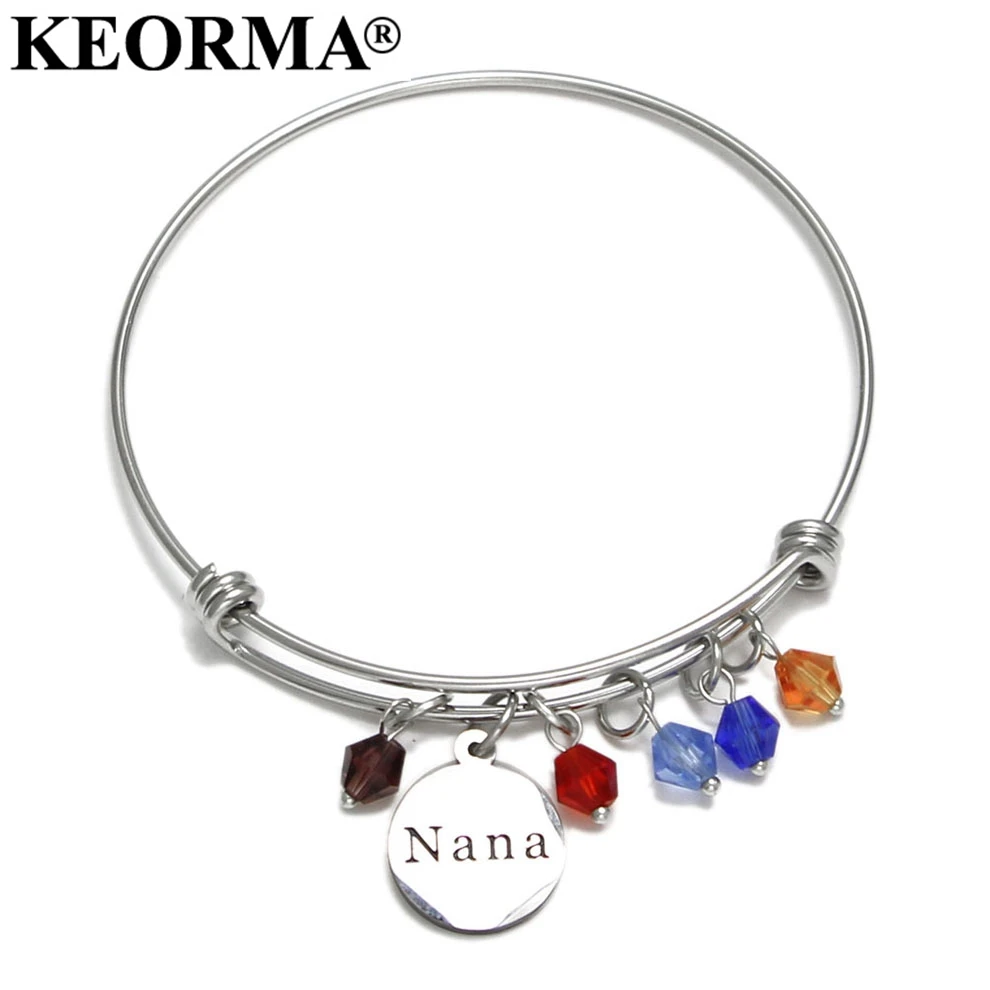 KEORMA Hyperbole Thick Stainless Steel Bangle Bracelet Cuff Bracelet