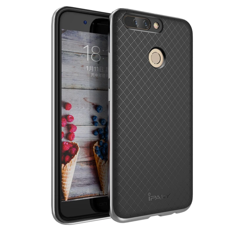 

Original iPaky For Huawei Honor 8 Pro Case Fashion Armor Silicone Back Cover PC Frame Soft Fundas For Honor V9 Phone Cases