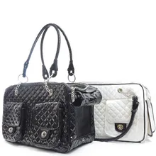 Королевский хотите качество патент из искусственной кожи для домашнего животного несущая маленькая собака переноска собака сумка роскошный алмаз стеганый открытый Кошка Перевозчик