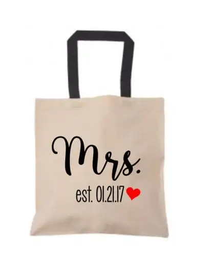 personalized honeymoon wedding bride gifts tote bags bachelorette