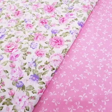 Buulqo цветок хлопок саржевая ткань дети хлопок Лоскутная Ткань DIY шитье стеганое жир четверти материал для ребенка и ребенка