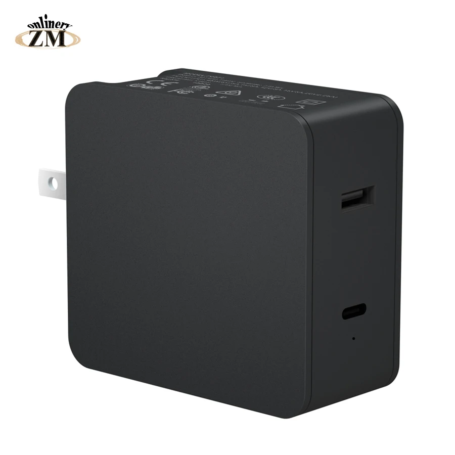 

57W USB C Wall Charger Power Delivery PD Charger 2.4A USB Charge Adapter for Apple MacBook 2015/2016 iphone XS Samsung Notebook