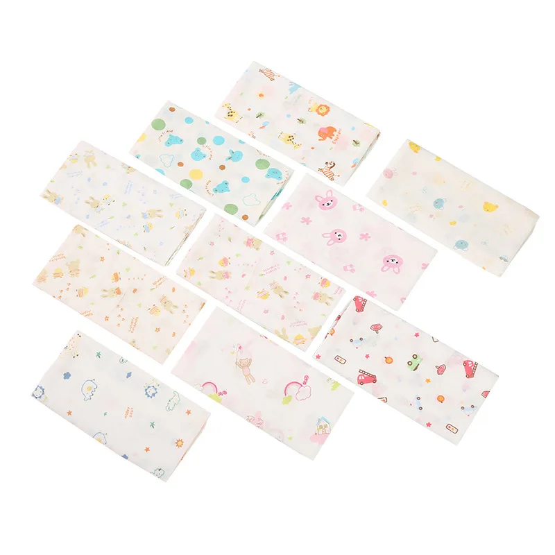 

Newborn towel handkerchief pure cotton gauze printed washcloth saliva towel