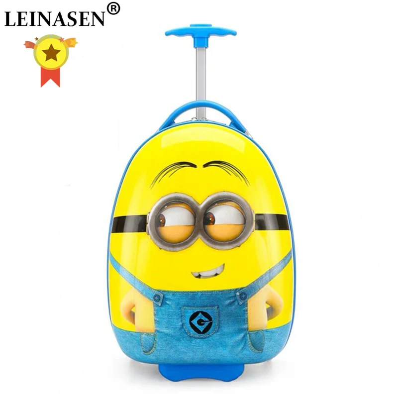 

16"18" inch New Cartoon Children Rolling Luggage Wheeled bag Kid Suitcase Boy Girl Carry-Ons ABS Luggage Trolley child Luggage